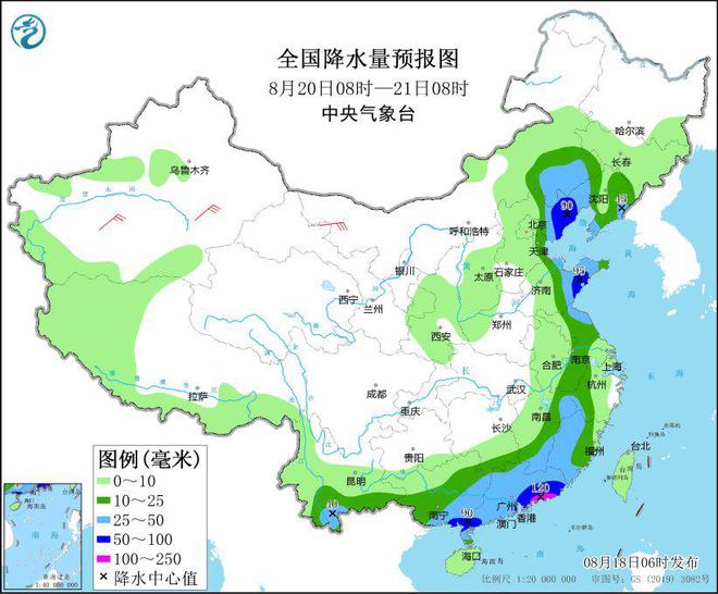 中央气象台：华北东部东北地区等地有较强降水 江南华南等地有分散性暴雨-萌番资讯网