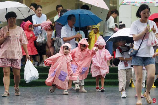 图片[2]-“两蓝一黄”高挂，下班放学雨势不小，申城高温暂歇-萌番资讯网