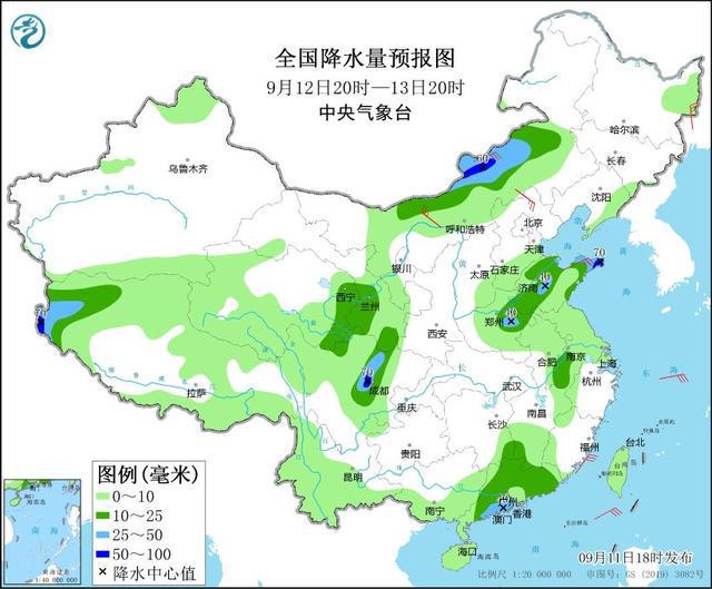 图片[2]-中央气象台：江淮黄淮等地有分散性强降水 青海甘肃内蒙古等地多降雨天气-萌番资讯网