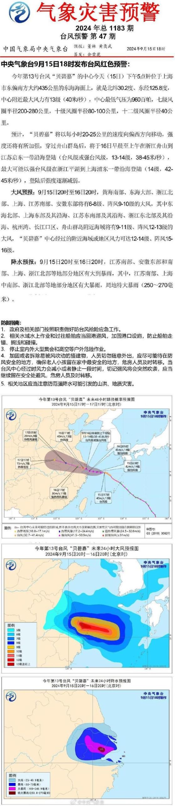 注意防范！中央气象台发布台风红色预警-萌番资讯网