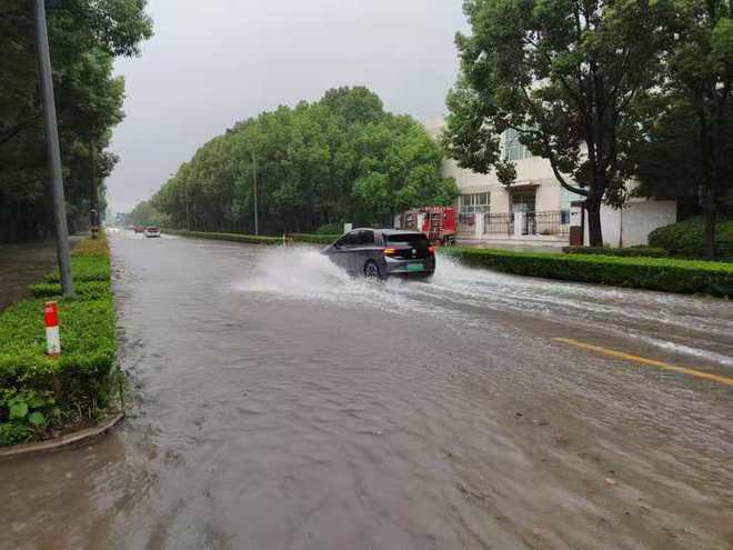 图片[4]-“各小区，持续暴雨外围水位很高，尽量自救！”金山山阳镇，多个小区厂区积水-萌番资讯网