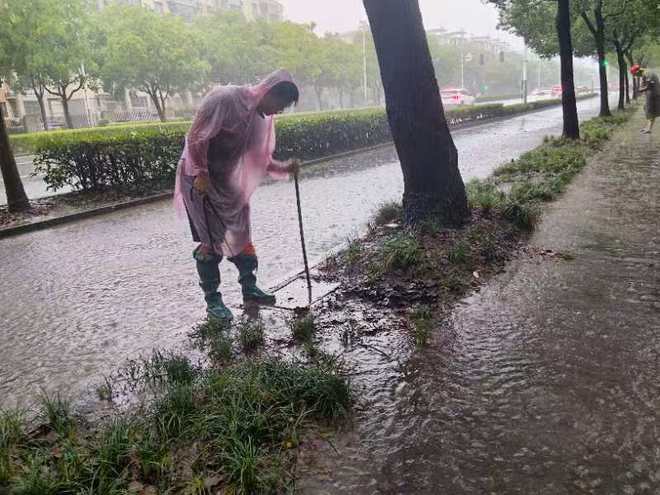 图片[8]-“各小区，持续暴雨外围水位很高，尽量自救！”金山山阳镇，多个小区厂区积水-萌番资讯网