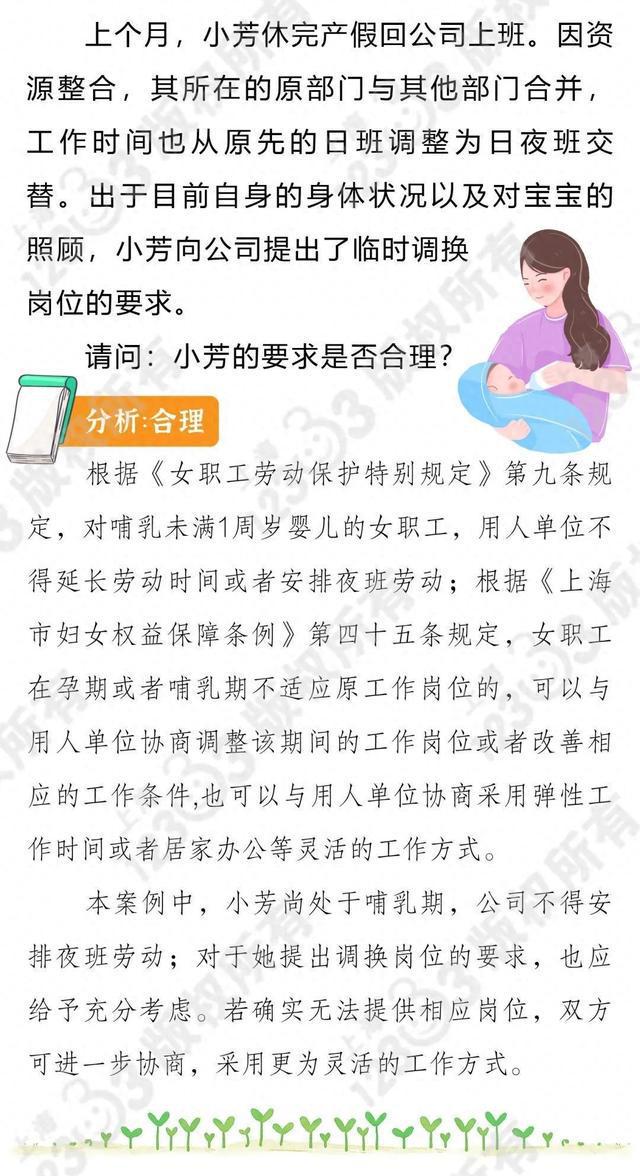 哺乳期女职工申请调换岗位是否合理？-萌番资讯网