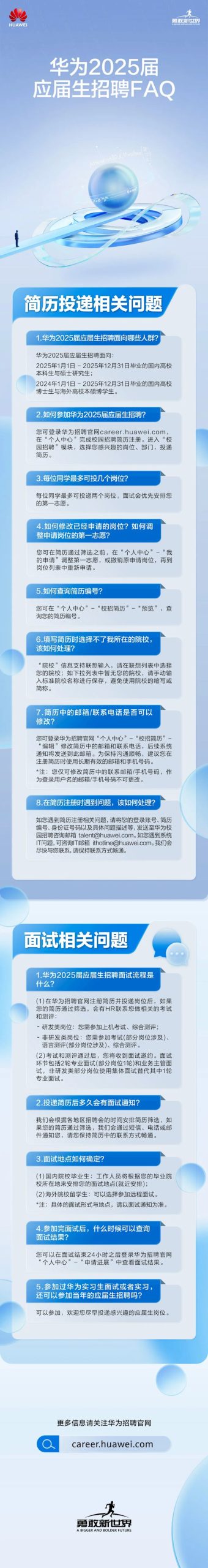 应届本科生起招！华为2025届招聘简历投递、面试流程公布-欣猫博客