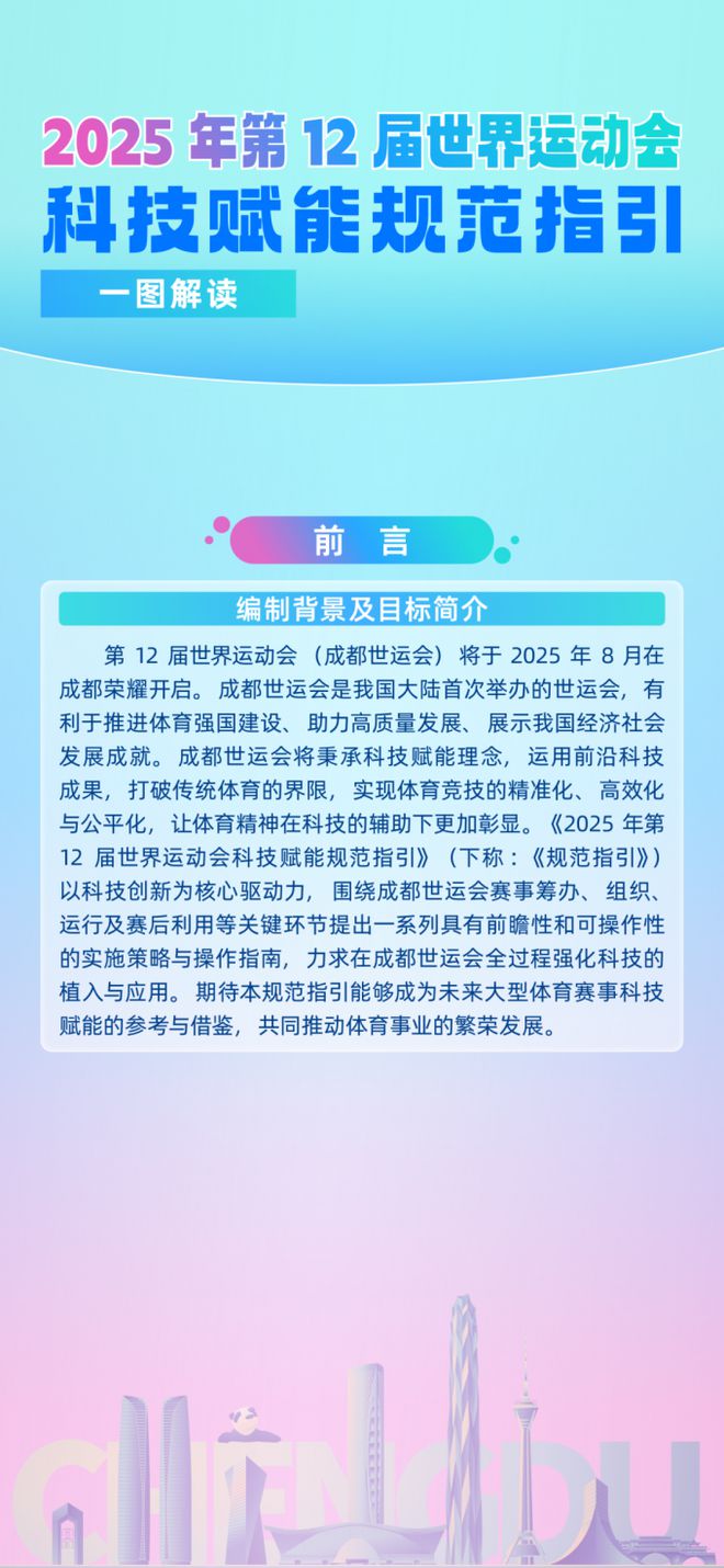 图片[1]-码住！世运会《科技赋能规范指引》《绿色低碳办赛行动指南》发布→-欣猫博客