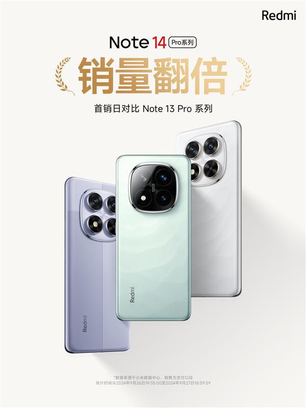 1399元起防水大满贯！Redmi Note 14 Pro系列首销销量翻倍-欣猫博客