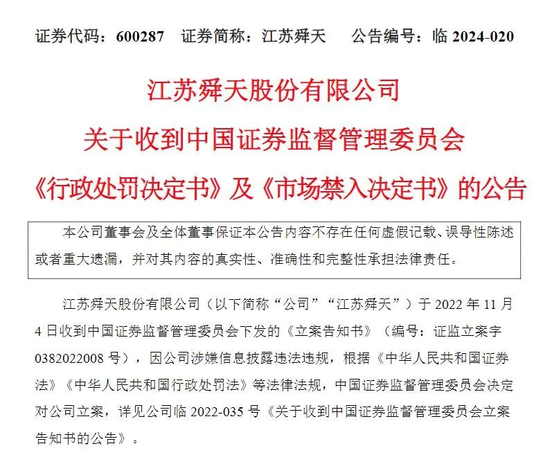 V观财报｜虚增营收超百亿！江苏舜天被罚千万，董事长市场禁入3年_V观财报｜虚增营收超百亿！江苏舜天被罚千万，董事长市场禁入3年_